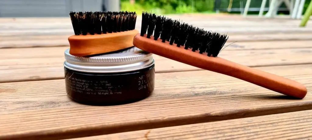 two beard brushes