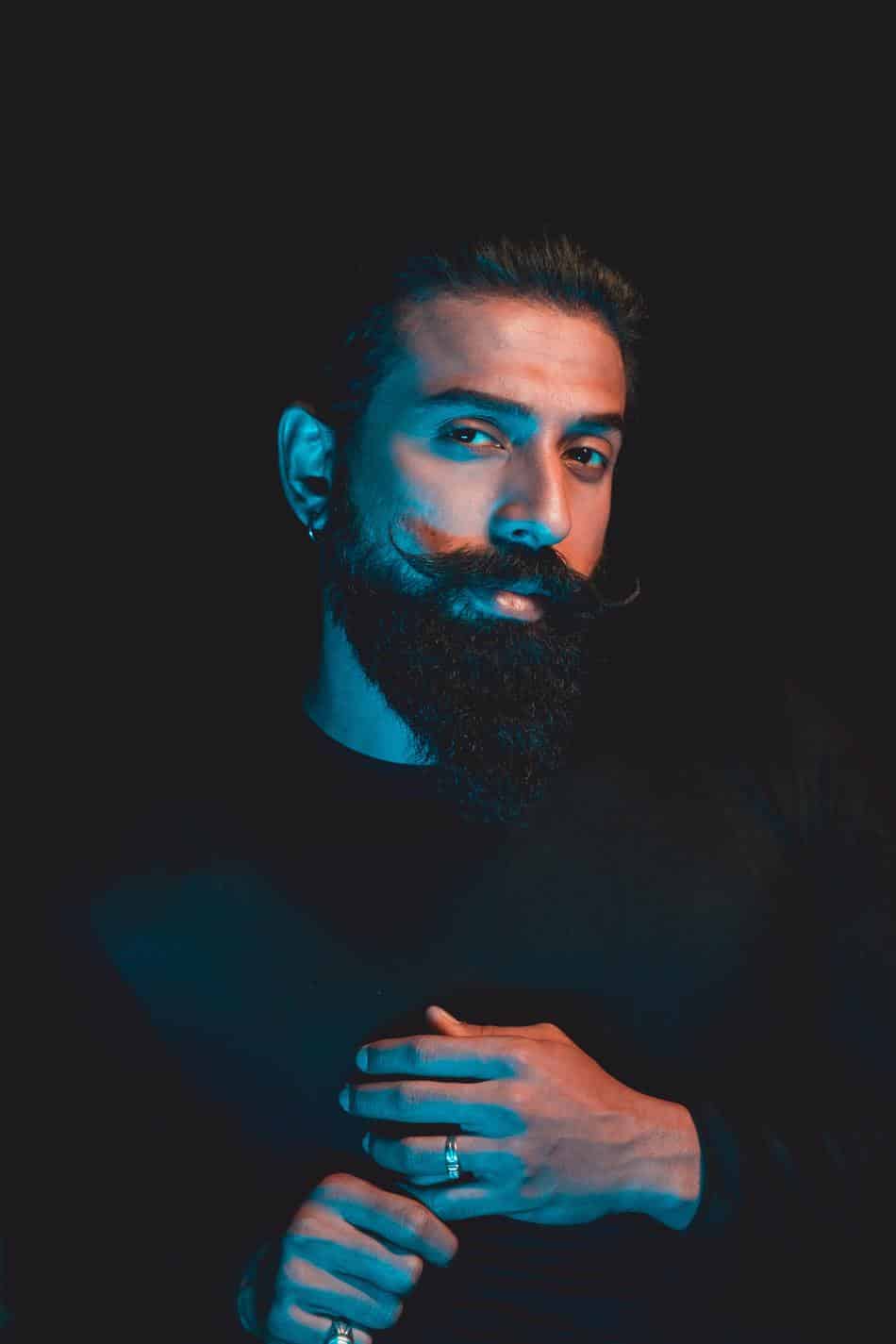 man with black beard